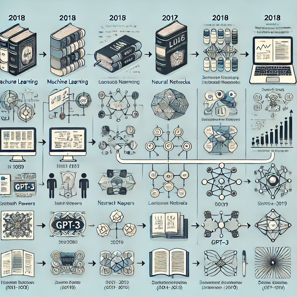 A timeline illustrating the key milestones in the development of LLMs